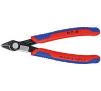KNIPEX - Tronchese a tagliente laterale per elettronica Super Knips con reggifilo, KW, Lunghezza complessiva: 125 mm 125