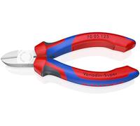 KNIPEX Tronchese laterale cromata con manici comfort 125 mm, 70 05 125 | Acciaio al cromo vanadio, impugnatura comoda, universale, compatto e leggero, tagliacavi
