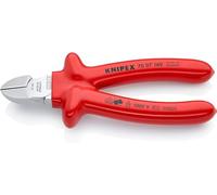 KNIPEX Tronchese laterale cromata isolati ad immersione, 70 07 160 | collaudati VDE 160 mm