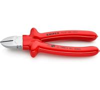 KNIPEX Tronchese laterale cromata isolati ad immersione, 70 07 180 | collaudati VDE 180 mm