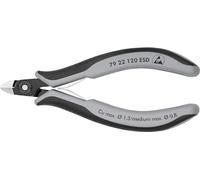 KNIPEX Tronchese laterale di precisione per elettronica ESD con impugnature multicomponente 120 mm, 79 22 120 ESD