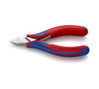KNIPEX - Tronchese a tagliente laterale per elettronica con finitura a specchio, testa appuntita, FW, Lunghezza complessiva: 115 mm 115