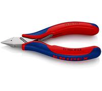 KNIPEX Tronchese laterale per elettronica con cerniera, 77 72 115 SB | passante in confezione Self-service con impugnature multicomponente 115 mm
