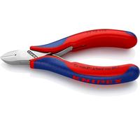 KNIPEX - Tronchese a tagliente laterale per elettronica con finitura a specchio, testa rotonda con reggifilo, FW, Lunghezza complessiva: 115 mm 115
