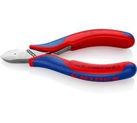 KNIPEX - Tronchese a tagliente laterale per elettronica con finitura a specchio, testa rotonda, KW, Lunghezza complessiva: 115 mm 115
