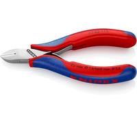 KNIPEX - Tronchese a tagliente laterale per elettronica con finitura a specchio, testa rotonda, FW, Lunghezza complessiva: 115 mm 115