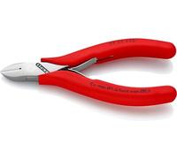KNIPEX Tronchese laterale per elettronica con cerniera passante rivestiti in resina sintetica antiscivolo 115 mm, 77 11 115