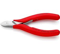 KNIPEX - Tronchese a tagliente laterale per elettronica con finitura a specchio, testa rotonda, FW, Lunghezza complessiva: 115 mm 115