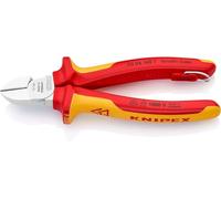 Knipex Tronchese Laterale per Meccanica Cromata, Isolante, Collaudati Vde; Incorporato per Agganciare Una Protezione Anticaduta 160 Mm (Confezione Self-Service/Blister) 70 06 160 T Bk
