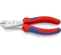 Knipex Tronchese Laterale per Meccanica Tipo Forte Cromata, Rivestiti in Materiale Bicomponente 160 Mm 74 05 160