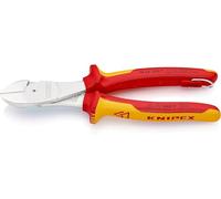KNIPEX - Tronchese a tagliente laterale, esecuzione cromata isolato secondo VDE, con occhiello di sicurezza, Lunghezza complessiva: 200 mm 200