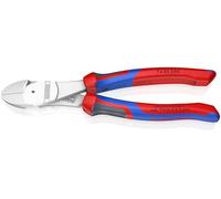 Knipex Tronchese Laterale per Meccanica Tipo Forte Cromata, Rivestiti in Materiale Bicomponente 200 Mm 74 05 200