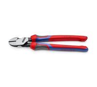 Knipex Tronchese Laterale per Meccanica Tipo Forte Bonderizzata Nera, Rivestiti in Materiale Bicomponente 250 Mm (Confezione Self-Service/Blister) 74 02 250 Sb
