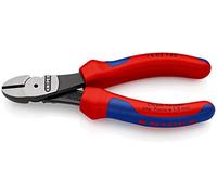 KNIPEX Tronchese laterale per meccanica tipo "forte" in confezione Self-service con impugnature multicomponente 140 mm, 74 02 140 SB