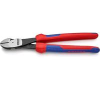Knipex Tronchese Laterale per Meccanica Tipo Forte Bonderizzata Nera, Rivestiti in Materiale Bicomponente 250 Mm (Confezione Self-Service/Blister) 74 02 250 Sb