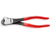 Knipex Tronchese per Meccanica con Tagliente Frontale - Tipo Forte Bonderizzata Nera, Rivestiti in Resina Sintetica 200 Mm 67 01 200