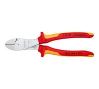KNIPEX - Tronchesea taglientelaterale, esecuzione cromata isolamento a norme VDE 200