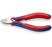 KNIPEX Tronchesi laterali per elettronica con cerniera passante, 77 82 130 | con impugnature multicomponente 130 mm