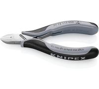 KNIPEX Tronchesi laterali per elettronica ESD con cerniera passante con impugnature multicomponente 115 mm, 77 12 115 ESD