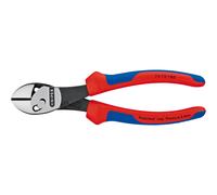 Knipex Twinforce Tronchesi Laterale ad Alta Prestazione Bonderizzata Nera, Rivestiti in Materiale Bicomponente 180 Mm 73 72 180