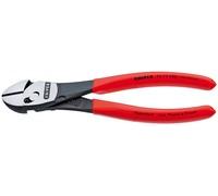 Knipex Twinforce Tronchesi Laterale ad Alta Prestazione Bonderizzata Nera, Rivestiti in Resina Sintetica 180 Mm 73 71 180