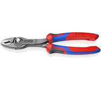 KNIPEX 82 02 200 SB TwinGrip Pinza con capacità di presa frontale e laterale con manici comfort bonderizzata grigia 200 mm