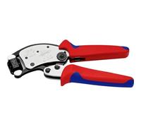 KNIPEX Twistor T Crimpatrice per terminali a bussola, con, 97 53 19 | regolazione automatica con testa di crimpaggio girevole cromata con impugnature