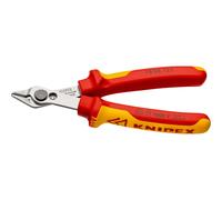 KNIPEX - Tronchese a tagliente laterale per elettronica Super Knips isolamento a norme VDE, KW, Lunghezza complessiva: 125 mm 125