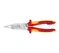 Knipex VDE Elettrico Installazione Pinze 200mm Strappo & 13 96 200 T-Shirt BK