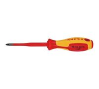 KNIPEX VDE Slim Isolato Pozidriv Screwdriver PZ2x100Mm Manico Antiscivolo 72474