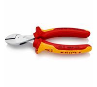 Knipex X-Cut Tronchese Laterale Compatto a Grande Forza di Taglio Cromata, Isolati con Manici Rivestiti in Materiale Bicomponente, Collaudati Vde 160 Mm 73 06 160
