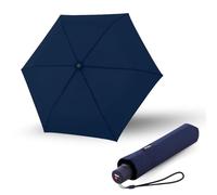 Knirps Ombrello C.250 Light Duomatic Navy con Borsa Portaombrelli, Ombrello Tascabile con Funzione Duomatic, Apertura-Chiusura Automatica, Ombrello Tascabile con Pulsante, Ombrello Automatico