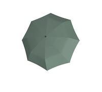 Knirps Ombrello I.200 medio Duomatic in aloe con custodia per ombrello, piccolo ombrello tascabile con pulsante a pressione, ombrello automatico e compatto, ombrello tascabile leggero e resistente