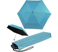 Knirps Ombrello tascabile AS.050 Slim Small Manual, Lucky blu, 97 cm, Elegante, moderno, elegante
