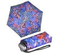Knirps Ombrello tascabile da viaggio, piccolo, leggero, a righe, Mina Diamond, 93 cm, Ombrello tascabile Super Mini