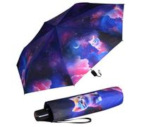 Knirps Ombrello tascabile Slim Duomatic, Cosmic Kitty, 90 cm