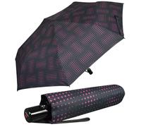 Knirps Ombrello tascabile Slim Duomatic, Stars Black, 90 cm, Ombrello tascabile automatico