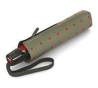 Knirps Ombrello tascabile T.200 Duomatic Dots - Apertura/chiusura automatica - A prova di tempesta - Antivento - Design a punti - Kelly Sand