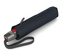 Knirps - Ombrello tascabile T.200 Duomatic Solids - A scomparsa automatica - Pieghevole - Resistente alle intemperie - Antivento - Navy