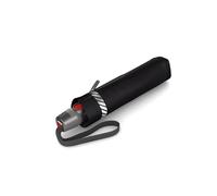 Knirps Ombrello tascabile T.200 Duomatic Solids - On To Automatico - Pieghevole - Antitempesta - Antivento, nero riflettente, taglia unica, Elegante