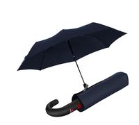 Knirps Ombrello tascabile T.260 Medium Duomatic Black - apertura e chiusura automatica - antivento - manico tondo a gancio - Navy Blu