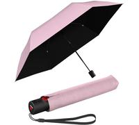 Knirps Ombrello tascabile U.200 Ultra Light Duomatic Vision, Rosa con protezione dai raggi UV e dal calore, 95 cm, Ombrello tascabile automatico