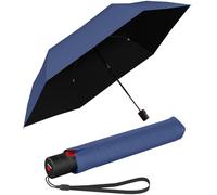 Knirps Ombrello tascabile Ultra U.200 Medium Duomatic - On To Automatico - Antitempesta - Antivento, Blu con protezione UV e dal calore, 95 cm