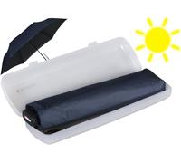Knirps Ombrello tascabile US.050 Ultra Light Slim Manual con protezione UV e dal calore in custodia - nero navy