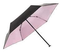 Knirps Ultra US.050 Slim Manual, ombrello tascabile ultra leggero e piatto, resistente alle tempeste, antivento, 21 cm, Rivestimento nero con rosa, 90 cm, Moderno