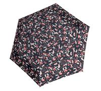 Knirps Ultra US.050 - Ombrello tascabile Slim Manual, ultra leggero e piatto, resistente alle tempeste, antivento, 21 cm, Abbraccio nero, 90 cm