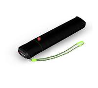 Knirps Taschenschirm Ultra US.050 Slim Manual - Ultra leicht und flach - Sturmfest - Antivento - 21 cm, Nero fluo, Medium