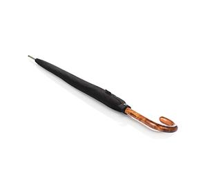 Knirps Stock Umbrella T.771 Long Automatic Nero - Automatico - Manico in legno - A prova di tempesta - Grande - Nero, Taglia unica