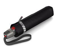 Knirps T.200 Medium Duomatic Reflective Black Ombrello classico, 94 cm, Nero (Black)