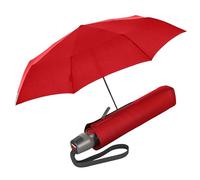 Knirps Ombrello tascabile T.200 Duomatic Solids - On To Automatico - Pieghevole - Antitempesta - Antivento, Rosso/escursione, tinta unita (Getaway Solids), S
